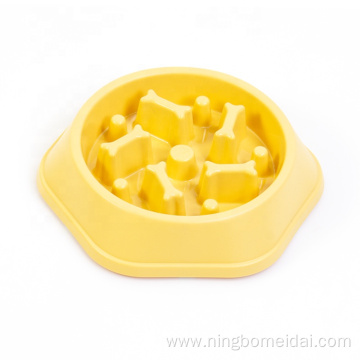 Plastic Pet Food Bowl Dog Slow Feeder